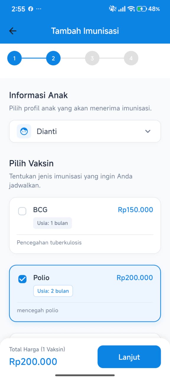 Antarmuka Booking
