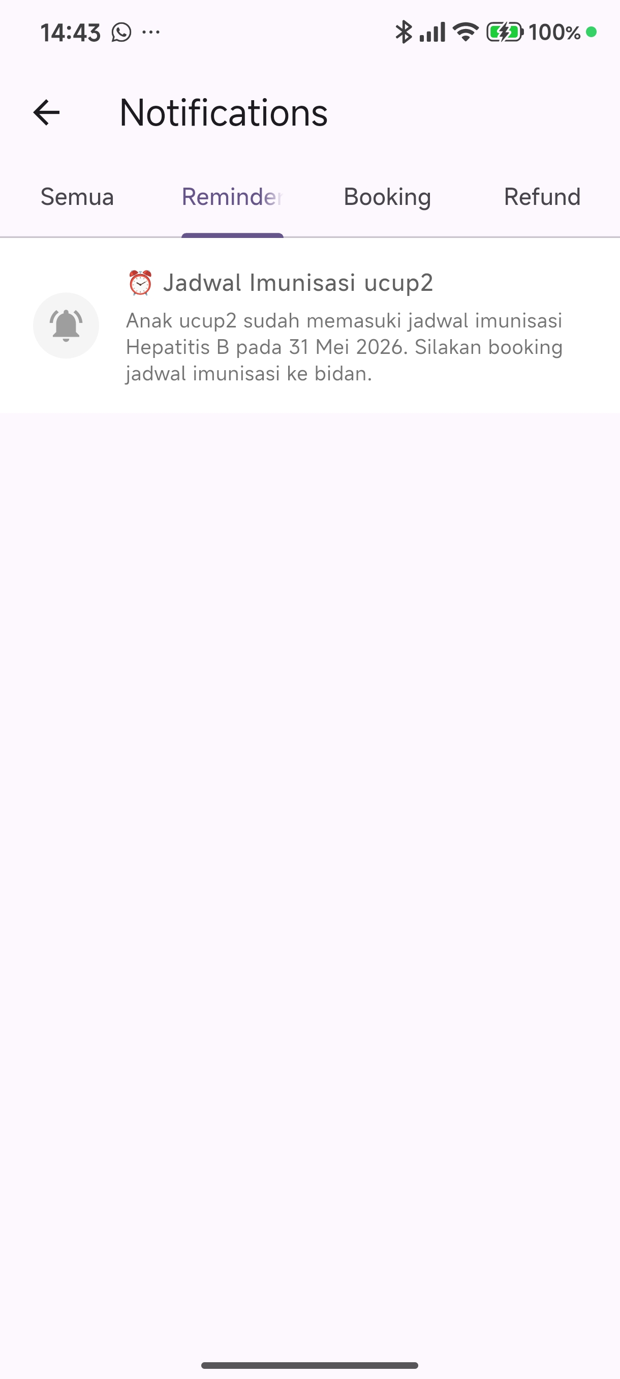 Antarmuka Auto-reminder
